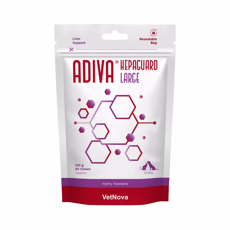 Adiva Hepaguard Large 30 comprimidos mastigáveis
