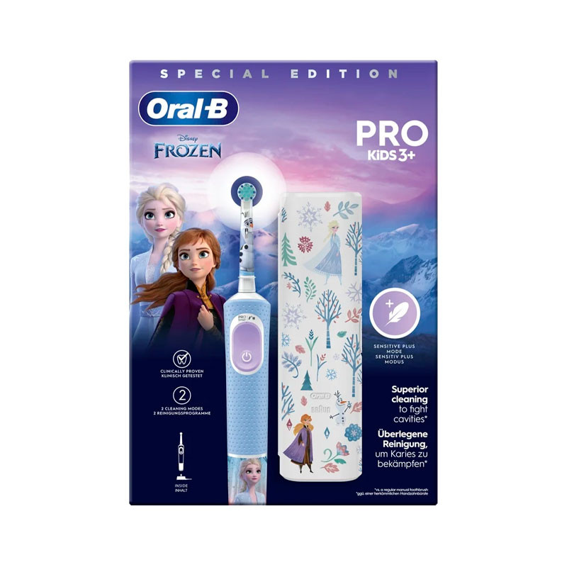 Oral-B Vitality Pro Kids Escova de Dentes Elétrica + Estojo Frozen
