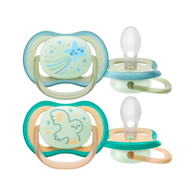 Philips Avent Chupete Ultra Air Nighttime 0-6m Star