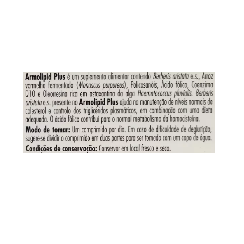 ArmoLipid Plus 30 comprimidos