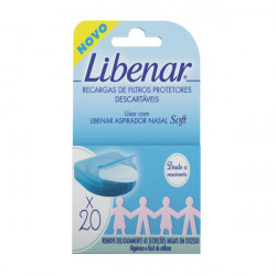 Libenar Soft Filtros Protectores para Aspirador Nasal 20 unidades
