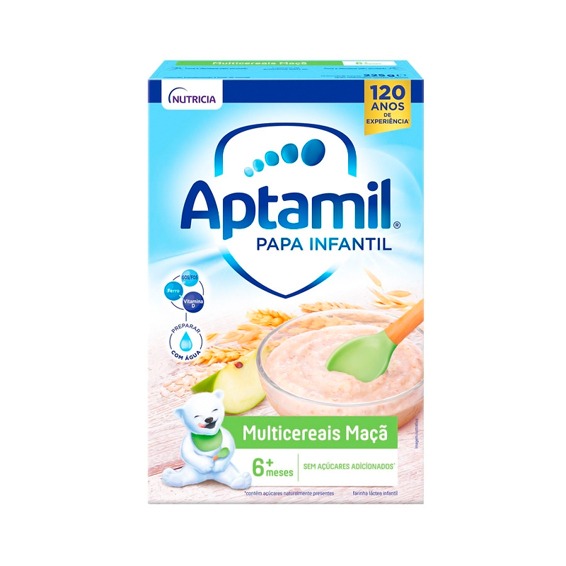 Aptamil Papa Infantil Multicereais Maçã 225g