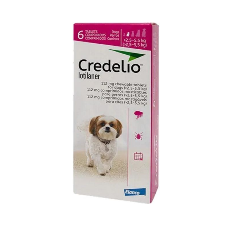Credelio 112,5mg 2,5-5,5Kg 6 comprimidos