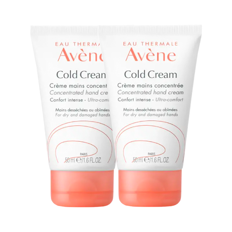 Avène Cold Cream Crème Mains Concentrée 2x50 ml