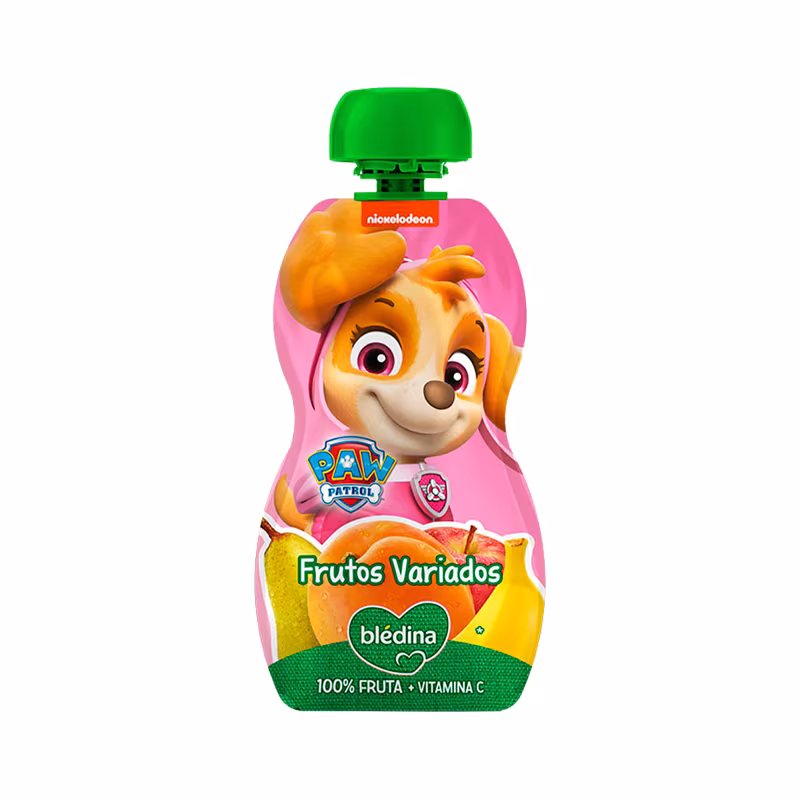 Blédina Saqueta Patrulha Pata Skye Frutos Variados 100g