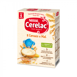 Cerelac 8 Cereales y Miel No Láctea 6m + 250g