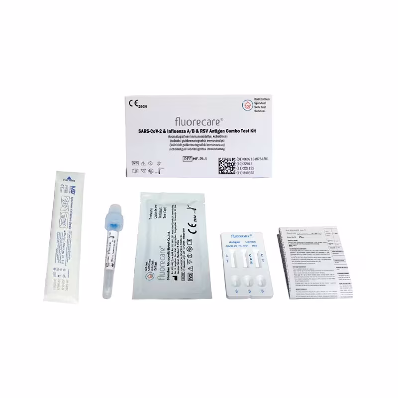 Kit de test combiné Fluorecare SARS-CoV-2, grippe A et RSV