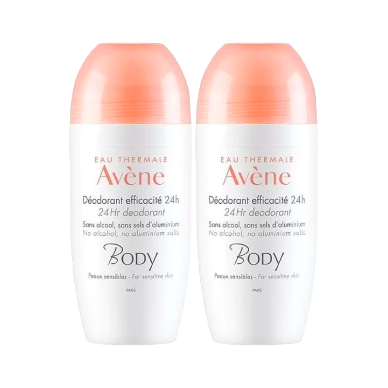 Avène Desodorante Corporal Eficaz 24h Roll-On 2x50ml Avène Desodorante Corporal Eficaz 24h Roll-On 2x50ml