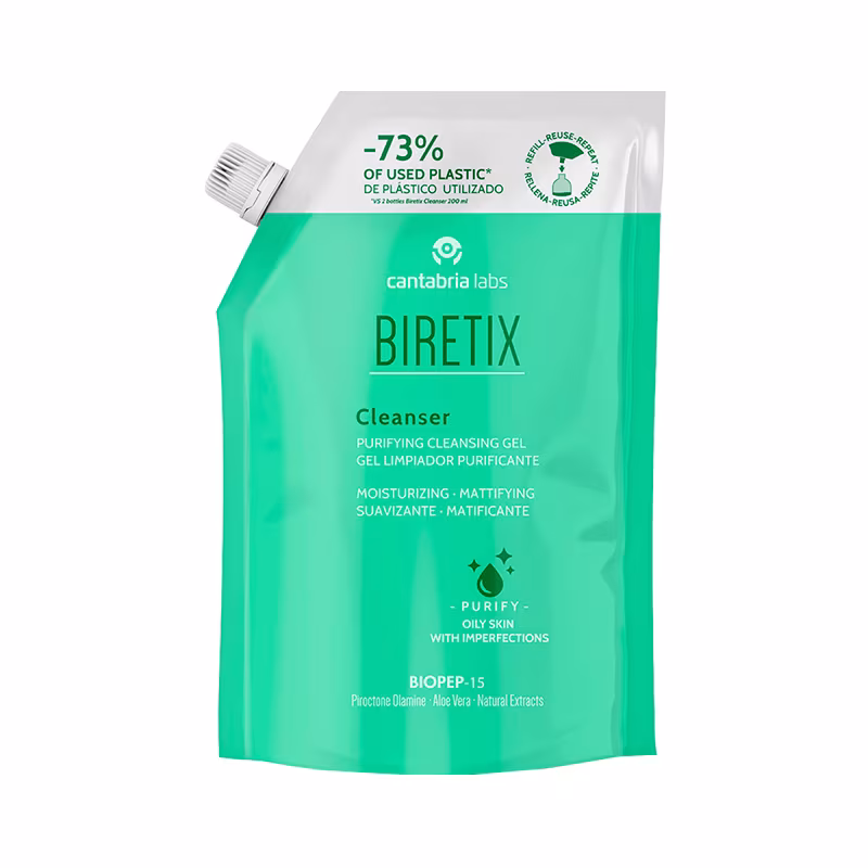 Biretix Gel Limpiador Purificante Recarga 400ml