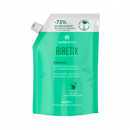 Biretix Gel Nettoyant Purifiant Recharge 400 ml