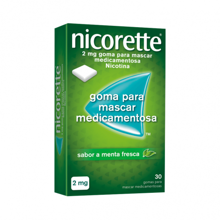 Nicorette Fresh Mint 2mg 30 medicated chewing gums