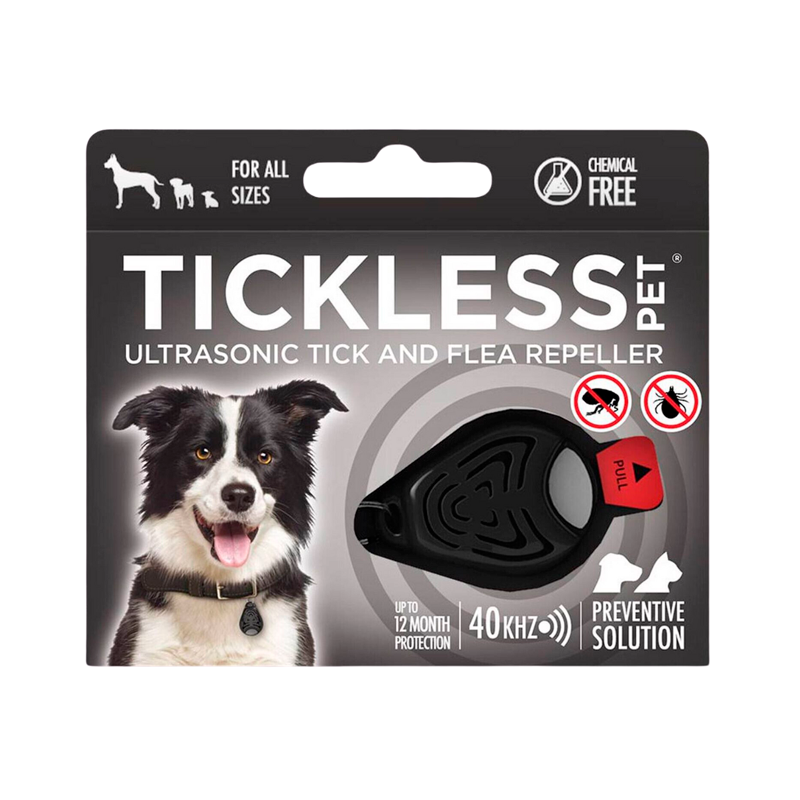 Répulsif à ultrasons pour animaux Tickless Noir
