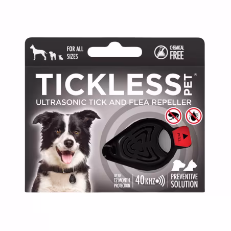 Repelente Ultrasónico para Mascotas Tickless Negro