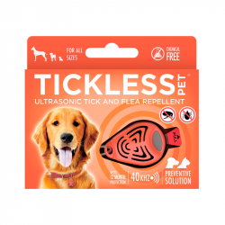 Repelente Ultrasónico para Mascotas Tickless Rojo