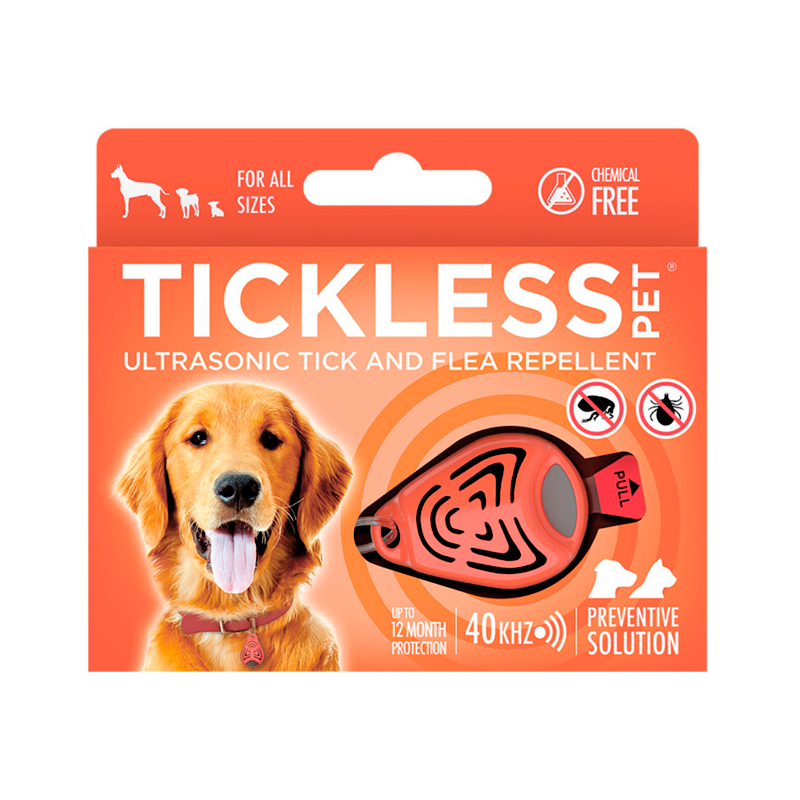 Répulsif à ultrasons pour animaux Tickless Rouge