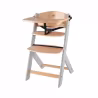 Kinderkraft Enock Silla Comedor Madera-Gris Sin Cojín