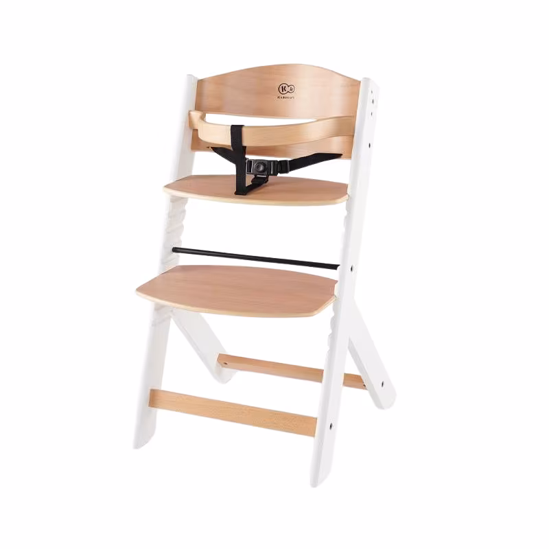 Kinderkraft Enock Cadeira de Refeição Branco-Madeira S/ Almofada
