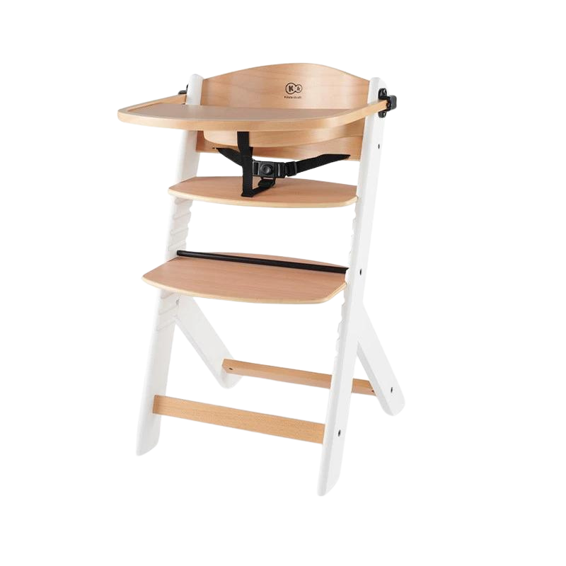 Kinderkraft Enock Chaise À Manger Bois-Blanc Sans Coussin