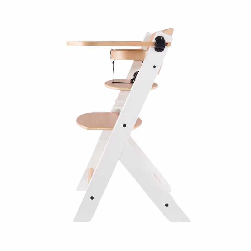 Kinderkraft Enock Feeding Chair White-Wood Without Pillow