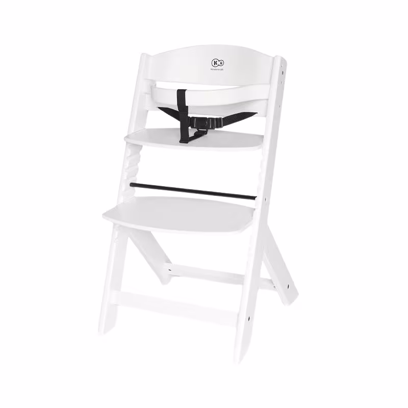 Kinderkraft Enock Silla Comedor Blanca Sin Cojín