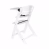 Kinderkraft Enock Chaise À Manger Blanche Sans Coussin