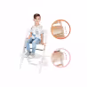 Kinderkraft Enock Chaise À Manger Blanche Sans Coussin