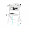 Kinderkraft Enock Feeding Chair White Without Pillow