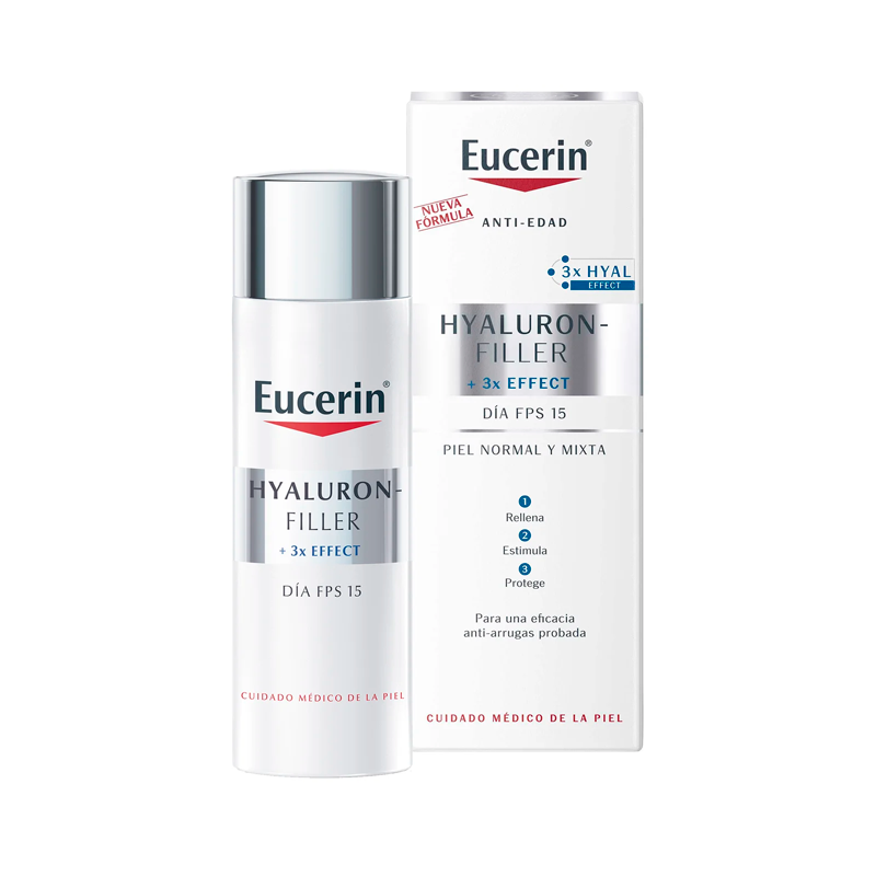 Eucerin Hyaluron-Filler 3x Effect Dia Piel Normal a Mixta 50ml