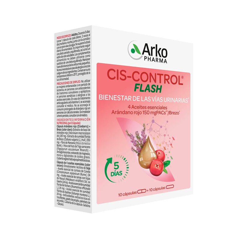 Cis-Control Flash 20 gélules