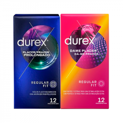Pack de préservatifs Durex Dame Placer et Placer Extended