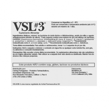 VSL3 10 saquetas