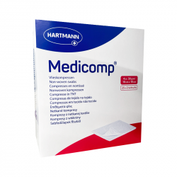 Medicomp Compresses Non Tissées Stériles 10x10cm 50unités