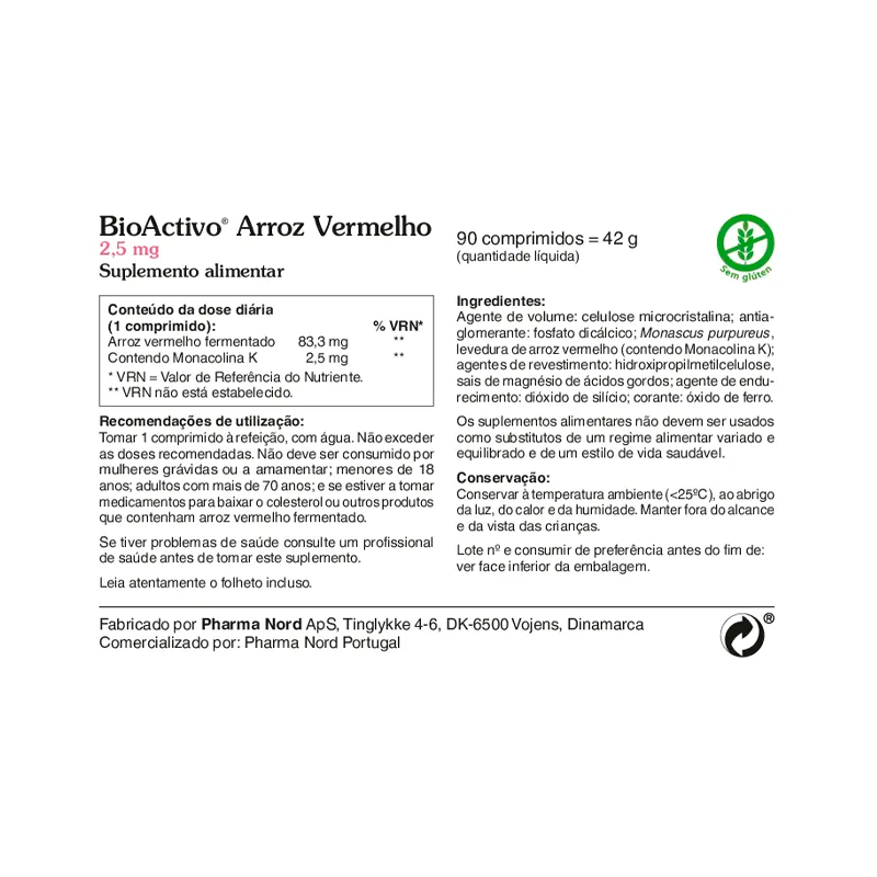 BioActivo Red Rice 90 tablets