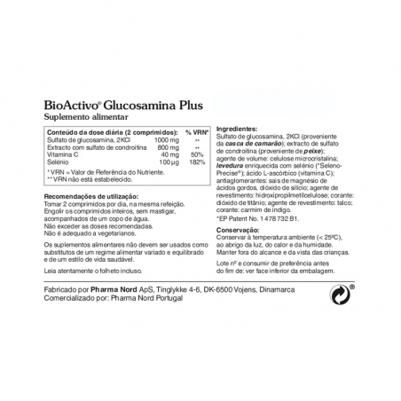 BioActivo Glucosamine Plus 160 comprimés