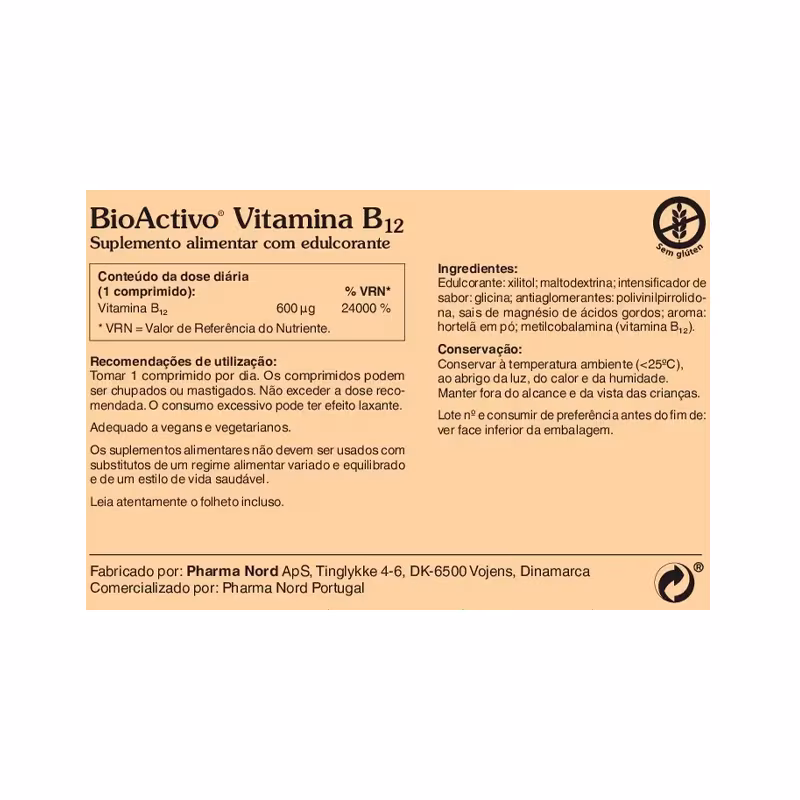 BioActivo Vitamina B12 60 comprimidos