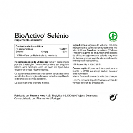 BioActivo Sélénium 60 comprimés