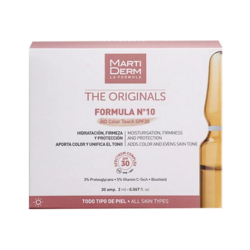 Martiderm The Originals Formula Nº10 HD Color Touch SPF30 30x2ml