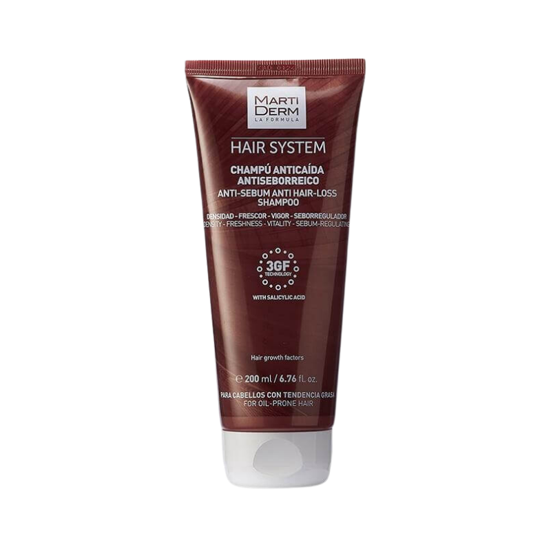 Martiderm Hair System 3GF Anti-Hair Loss Anti-Sebum Shampoo 200ml