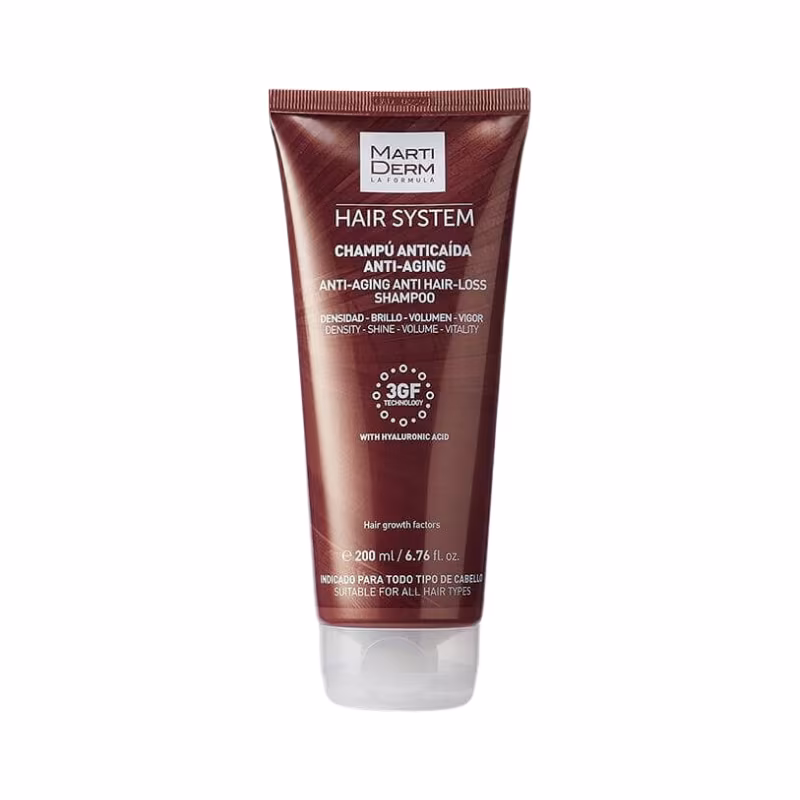 Martiderm Hair System 3GF Shampoing Anti-Chute Anti-Âge 200ml