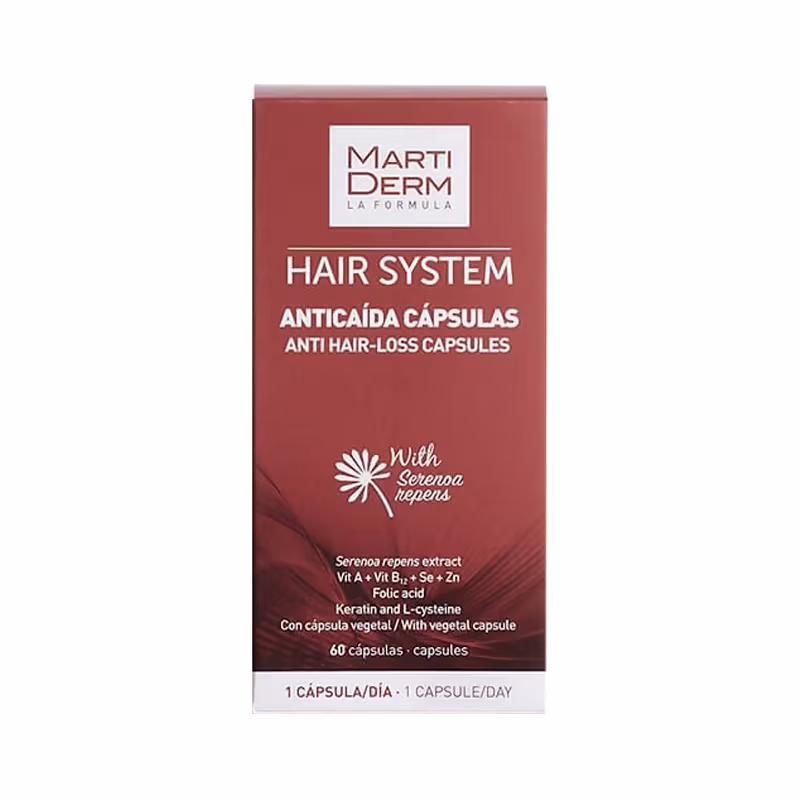 Martiderm Hair System Anticaída 60 cápsulas