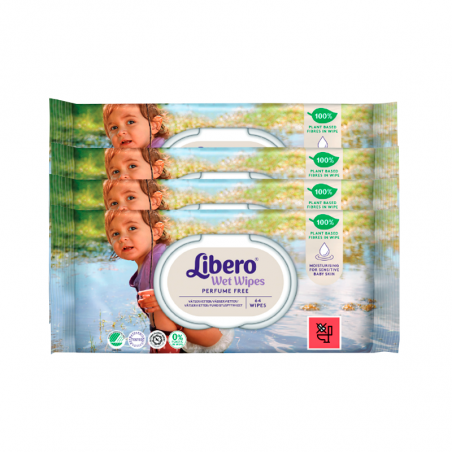 Libero Wet Wipes 4x64 toalhitas