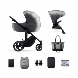 Kinderkraft Prime 2 Carrinho de Passeio 2 em 1 Cinza