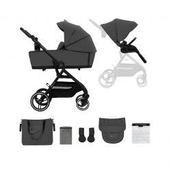 Kinderkraft Yoxi Cochecito 2 en 1 Gris
