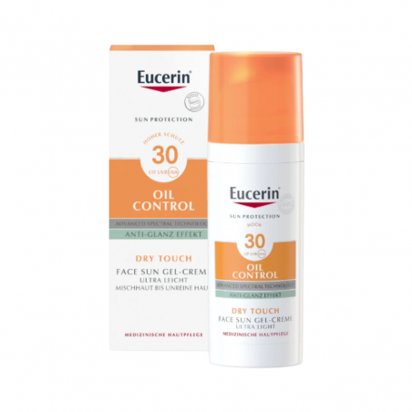 Eucerin Oil Control Gel-Creme Toque Seco FPS30+ 50ml