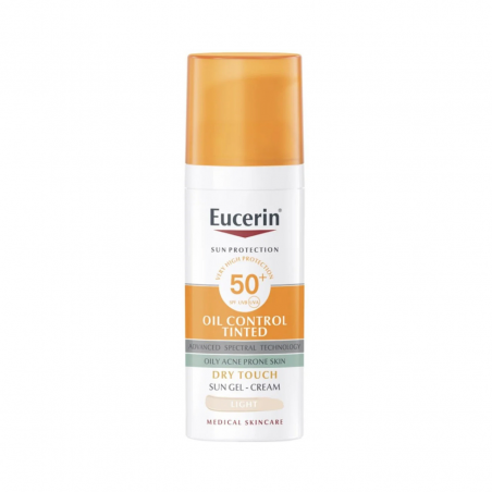 Eucerin Sun Oil- Control Gel-Crema con Color SPF50+ Tono Claro 50ml
