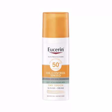 Eucerin Sun Oil Control Gel-Crema con Color SPF50+ Tono Light 50ml