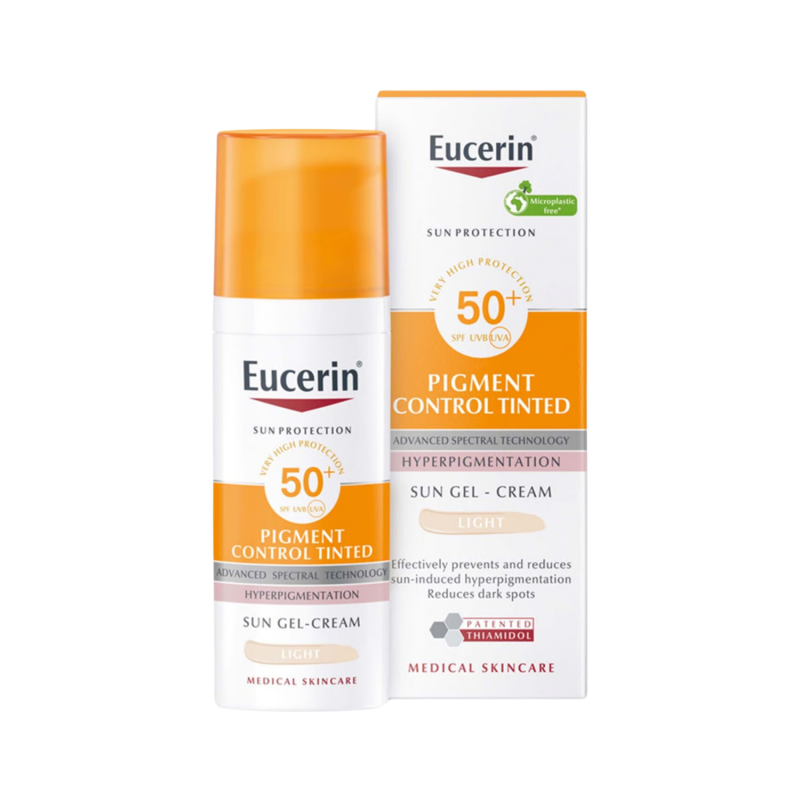 Eucerin Sun Pigment Control Gel-Crema con Color SPF50+ Tono Claro 50ml