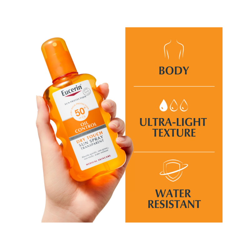Eucerin Spray Transparente SPF50+ 200ml