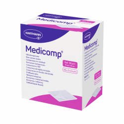 Medicomp Compresses Non Tissées Stériles 5x5cm 50 unités