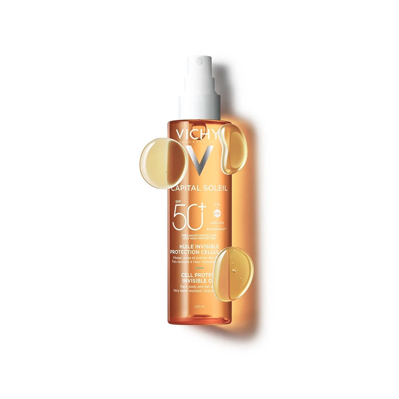 Vichy Capital Soleil Cell Protect Huile Invisible SPF50+ 200ml